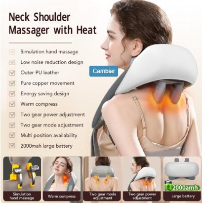 MASAJEADOR DE CUELLO AJUSTABLE